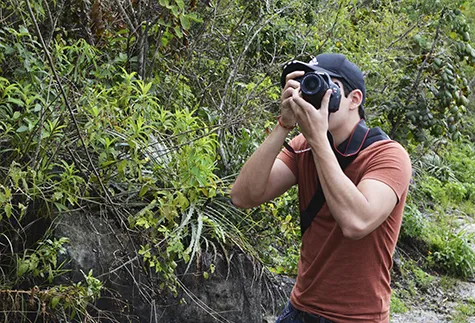 Los chicos practicaron su pasión por la fotografía y la naturaleza