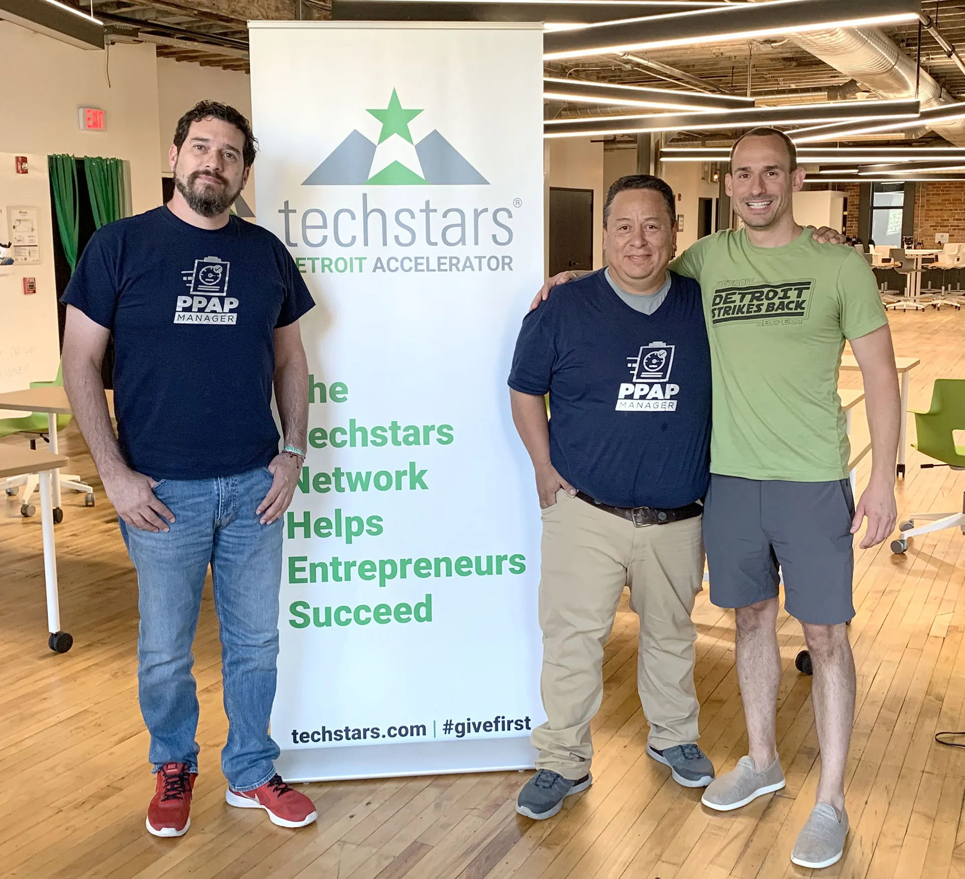 Ren&eacute; Pons, Vicente Delgado y Ted Serbinsky Director Techstars