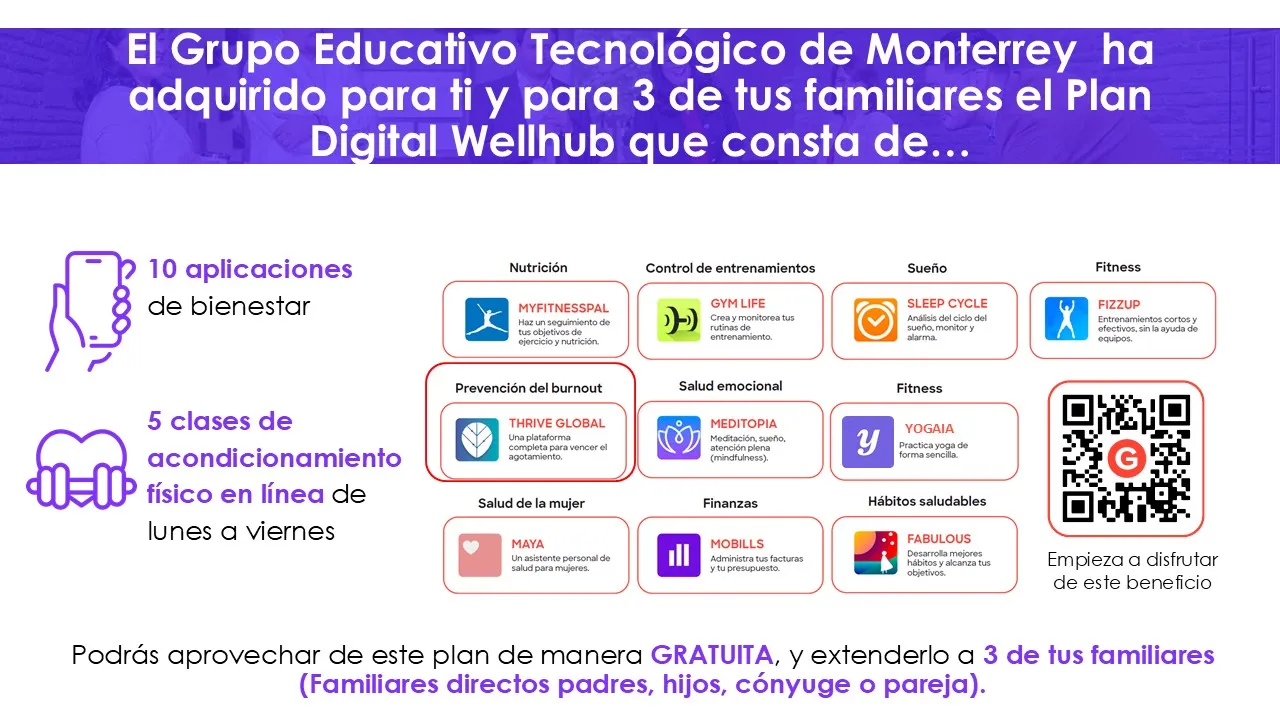 Ilustración con apps para el bienestar integral