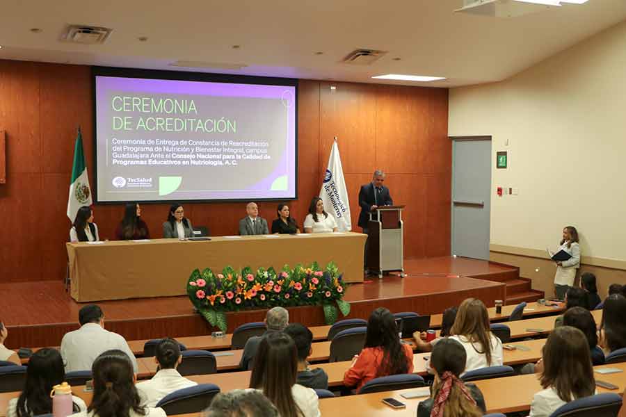 Acreditación CONCAPREN a la licenciatura de Nutrición y Bienestar Integral del Tec Guadalajara.