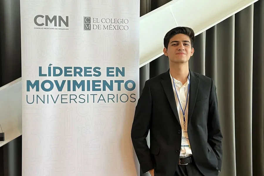 Erick Escamilla, durante el evento L&iacute;deres en Movimiento. Foto: Erick Escamilla