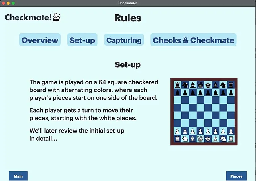 aplicaci&oacute;n denominada Checkmate!