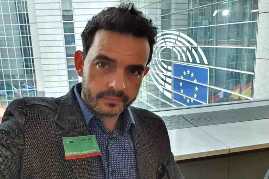 Andr&eacute;s Barradas en el Parlamento Europeo