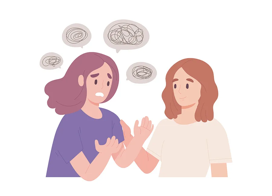 Si lo necesitas, ac&eacute;rcate con alguien de confianza para pedir ayuda. ilustraci&oacute;n: Shutterstock