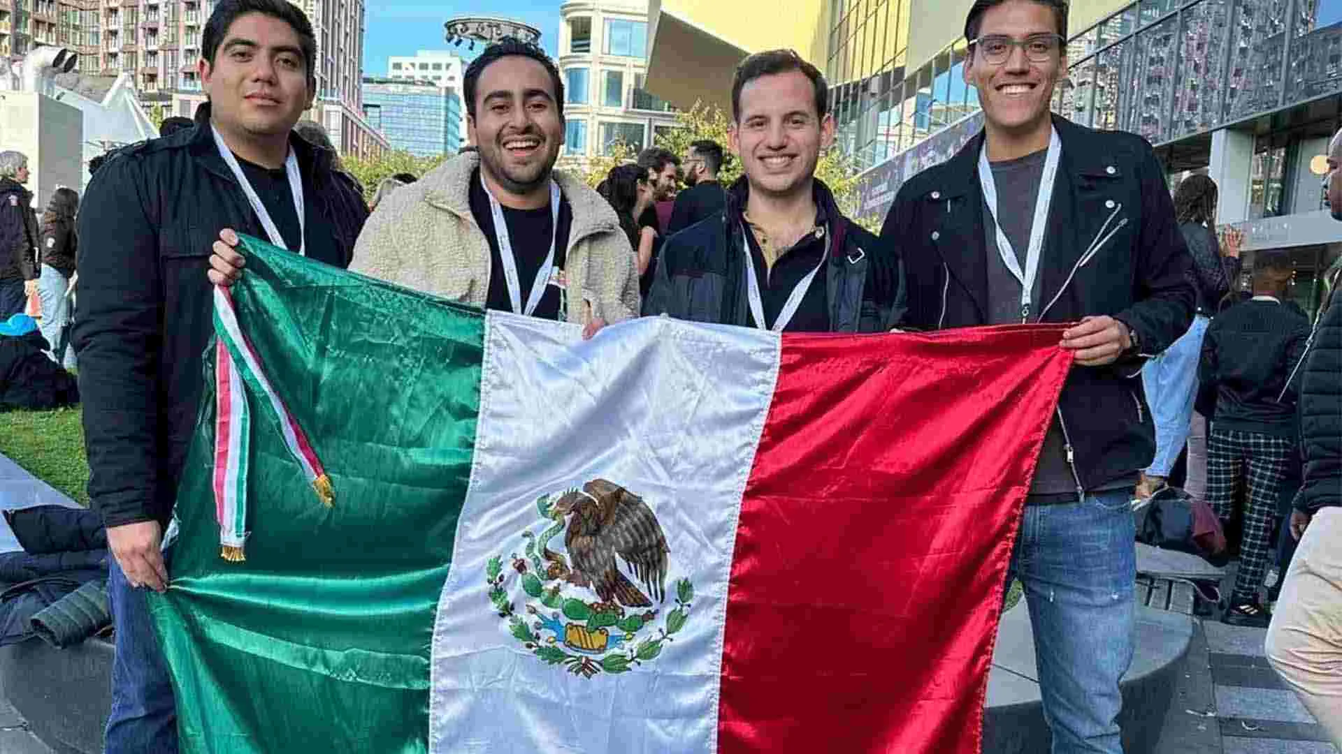 Los estudiantes a su llegada en Pa&iacute;ses Bajos