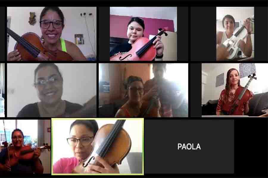 Clases virtuales de violín de Colectivo Libélula