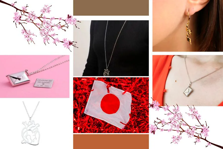 Collage de fotos de la colecci&oacute;n de joyas dise&ntilde;ada por egresado del Tec de Monterrey campus Laguna