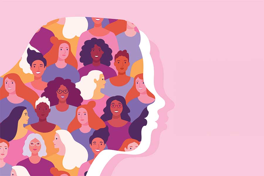Imagen conceptual de mujeres, alusiva a la conmemoraci&oacute;n del 8 de marzo