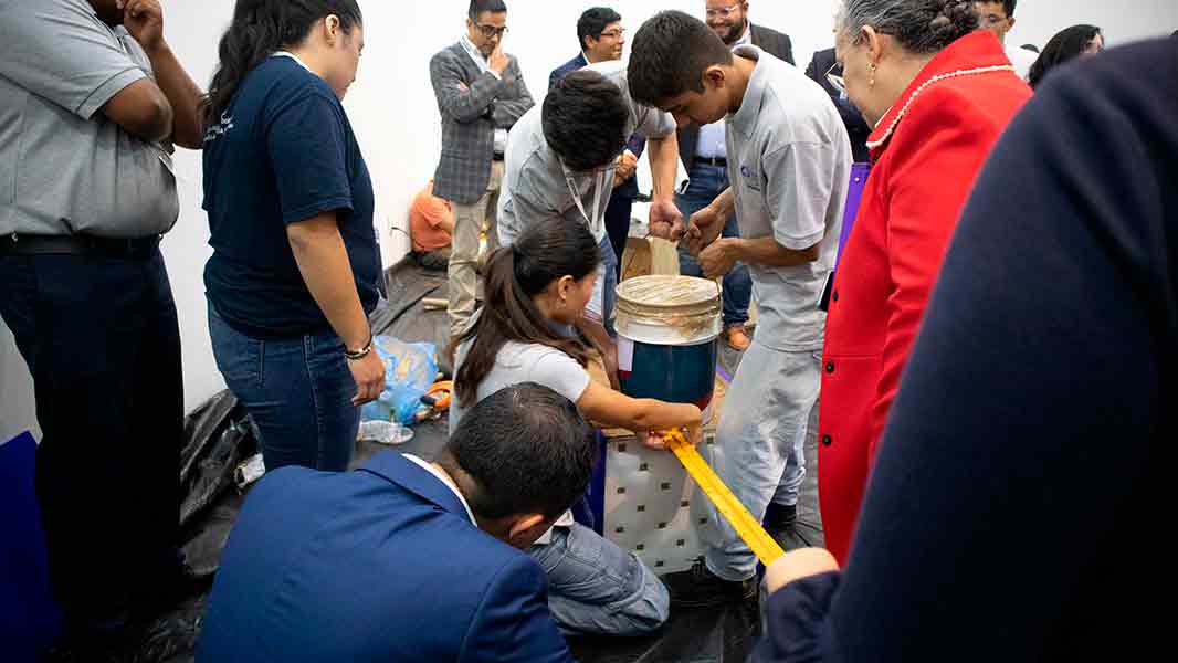 Concurso geomuros, que gan&oacute; el Tec Guadalajara.