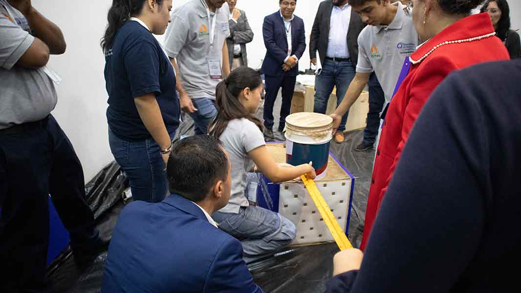Concurso geomuros, que gan&oacute; el Tec Guadalajara.