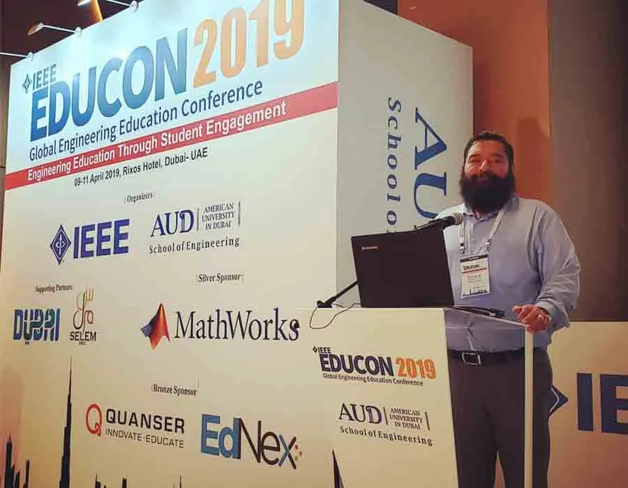 Congreso EDUCON 2019 en Dubai  sobre el uso del canal de YouTube para mejorar el desempe&ntilde;o en alumnos.