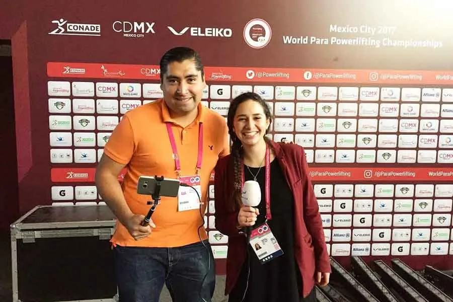 Daniela Anguiano corresponsal en el mundial de paral&iacute;mpicos en la CDMX 2017