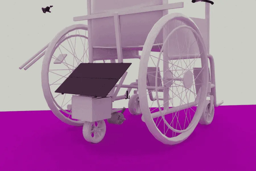 Prototipo de la silla creada por Miguel y su equipo