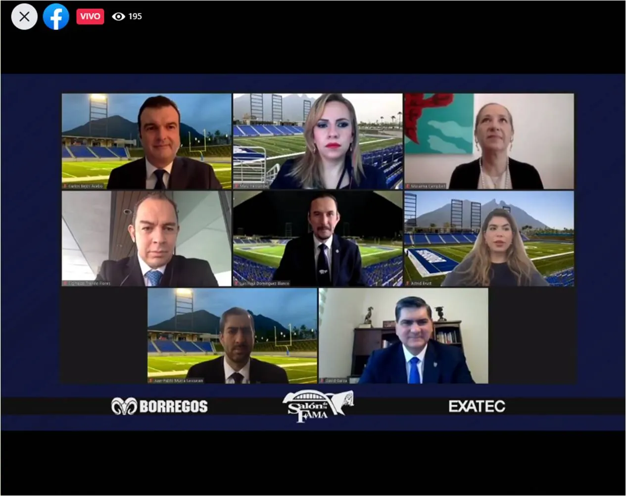 Directivos en el Salón de la Fama del Tec de Monterrey.
