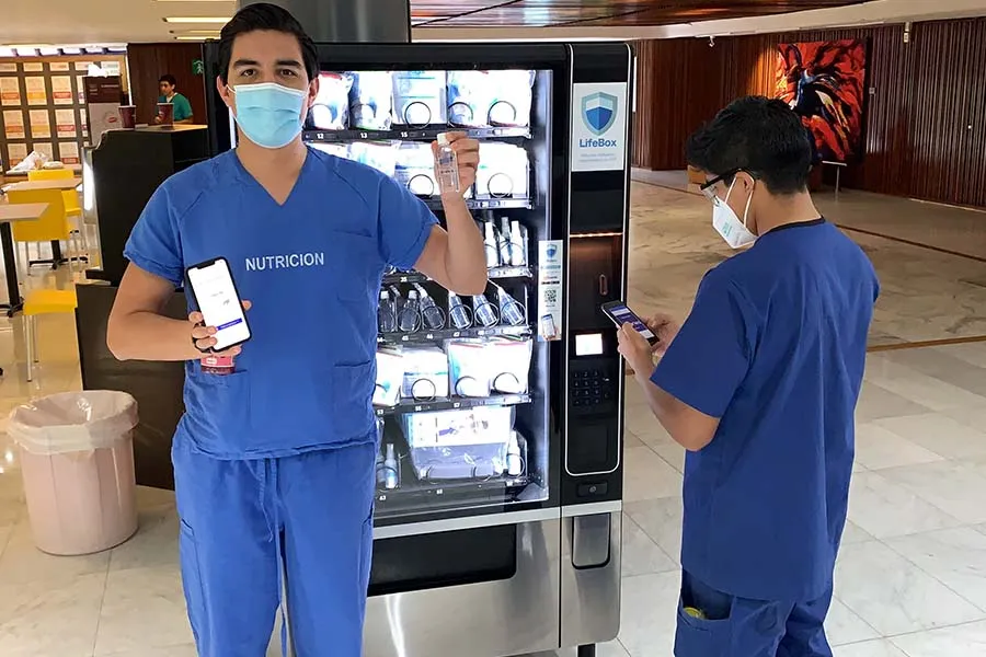 LifeBox: dispensadora de equipo de protecci&oacute;n para personal de salud