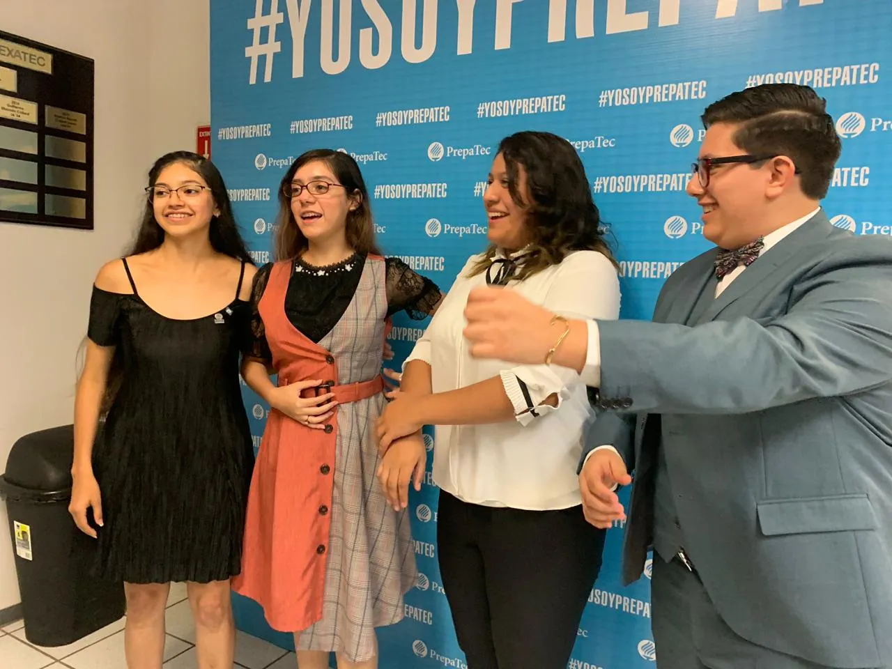 Los miembros de la mesa directiva de Ecogreen del ultimo a&ntilde;o de izquierda a derecha: Carolina L&oacute;pez, Aym&eacute; Soto, Nayla Ramos y Jos&eacute; Emiliano R&iacute;os