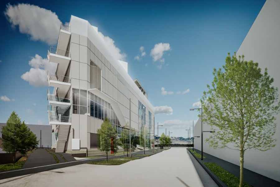 Render de edificio Núcleo del campus Monterrey.