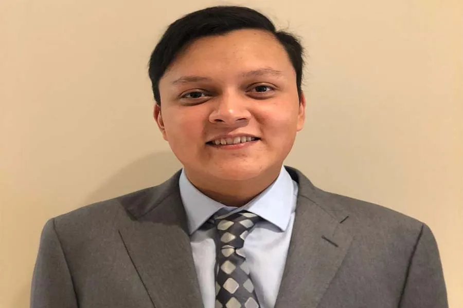 Eduardo S&aacute;enz  creador del filtro de agua y estudiante de primer semestre de Ingenier&iacute;a Mec&aacute;nica del campus Chihuahua 