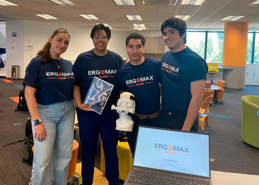 Emprendimiento m&eacute;dico para deportistas ErgoMax Flow, propototipo en incubaci&oacute;n creado por 4 EXATEC.
