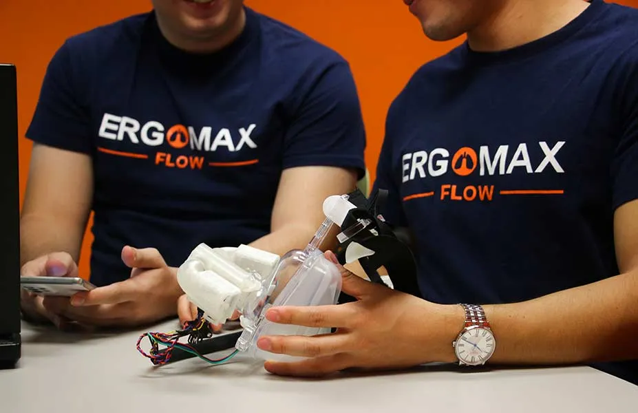 Emprendimiento m&eacute;dico para deportistas ErgoMax Flow, propototipo en incubaci&oacute;n creado por 4 EXATEC.