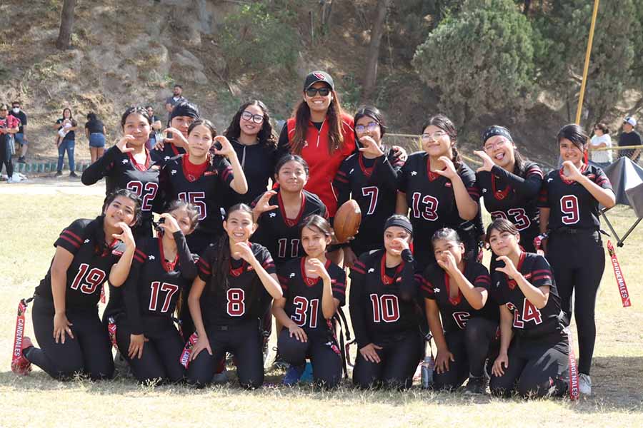 Equipo de tochito femenil de la Campana-Altamira.