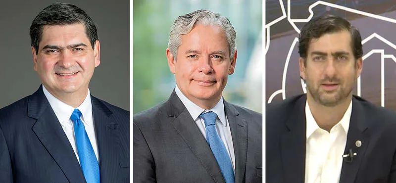 David Garza, Mario Adri&aacute;n Flores y Juan Pablo Murra