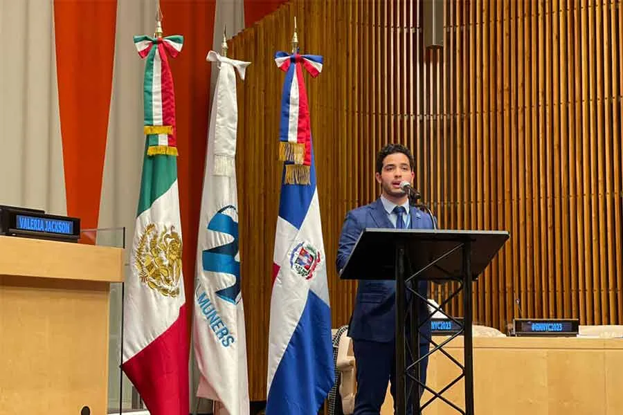 Diego Z&aacute;rate, del campus Santa Fe fungi&oacute; como vice secretario general de modelos de las Naciones Unidas en Nueva York
