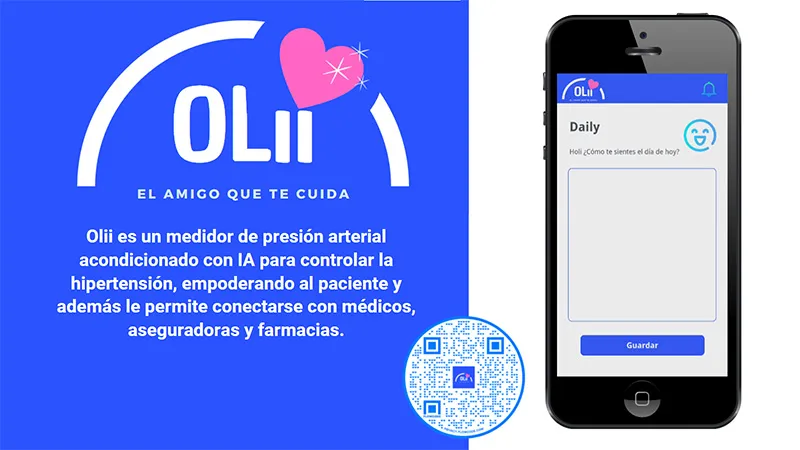 olii el amigo que te cuida aplicacion para personas con hipertension, hackathon de inteligencia artificial