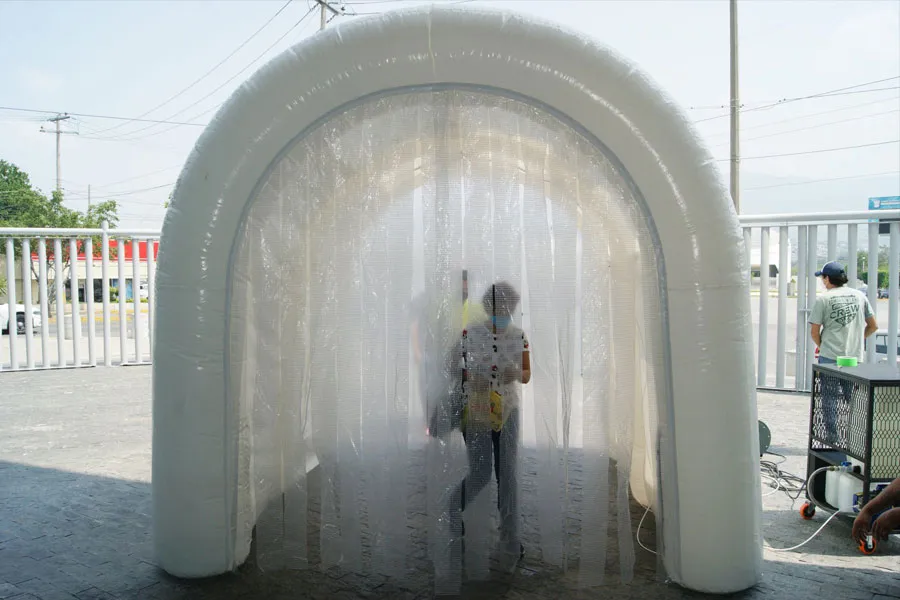 EXATEC de Sureste instala t&uacute;nel sanitizante.