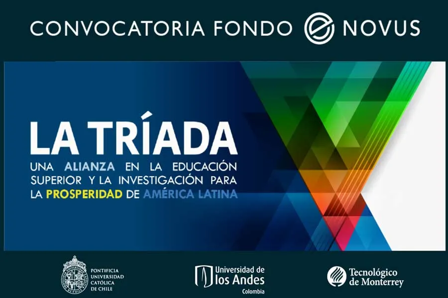 La Tr&iacute;ada est&aacute; conformada por el Tec de Monterrey de M&eacute;xico, la Universidad de los Andes de Colombia, y la Pontificia Universidad Cat&oacute;lica de Chile.