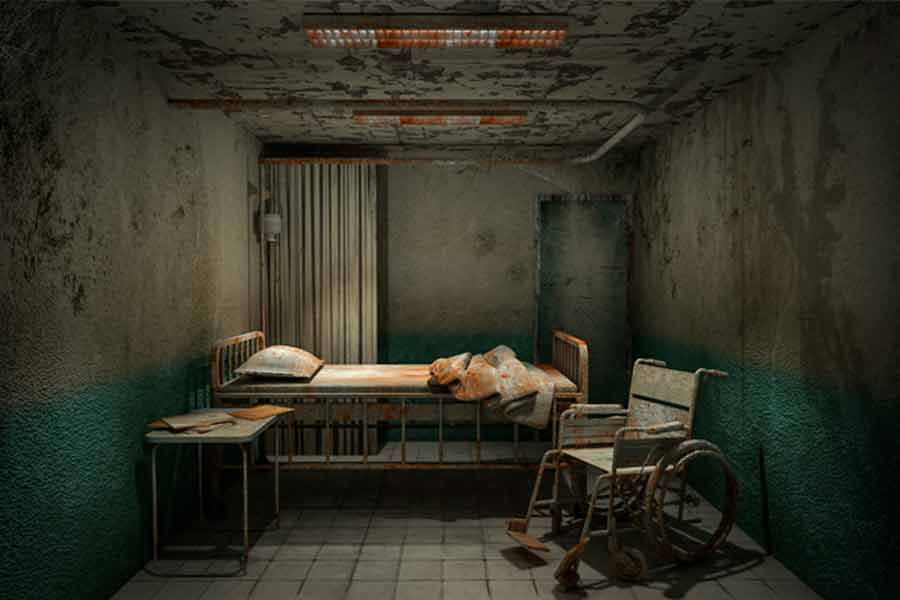 habitaci&oacute;n tenebrosa de hospital