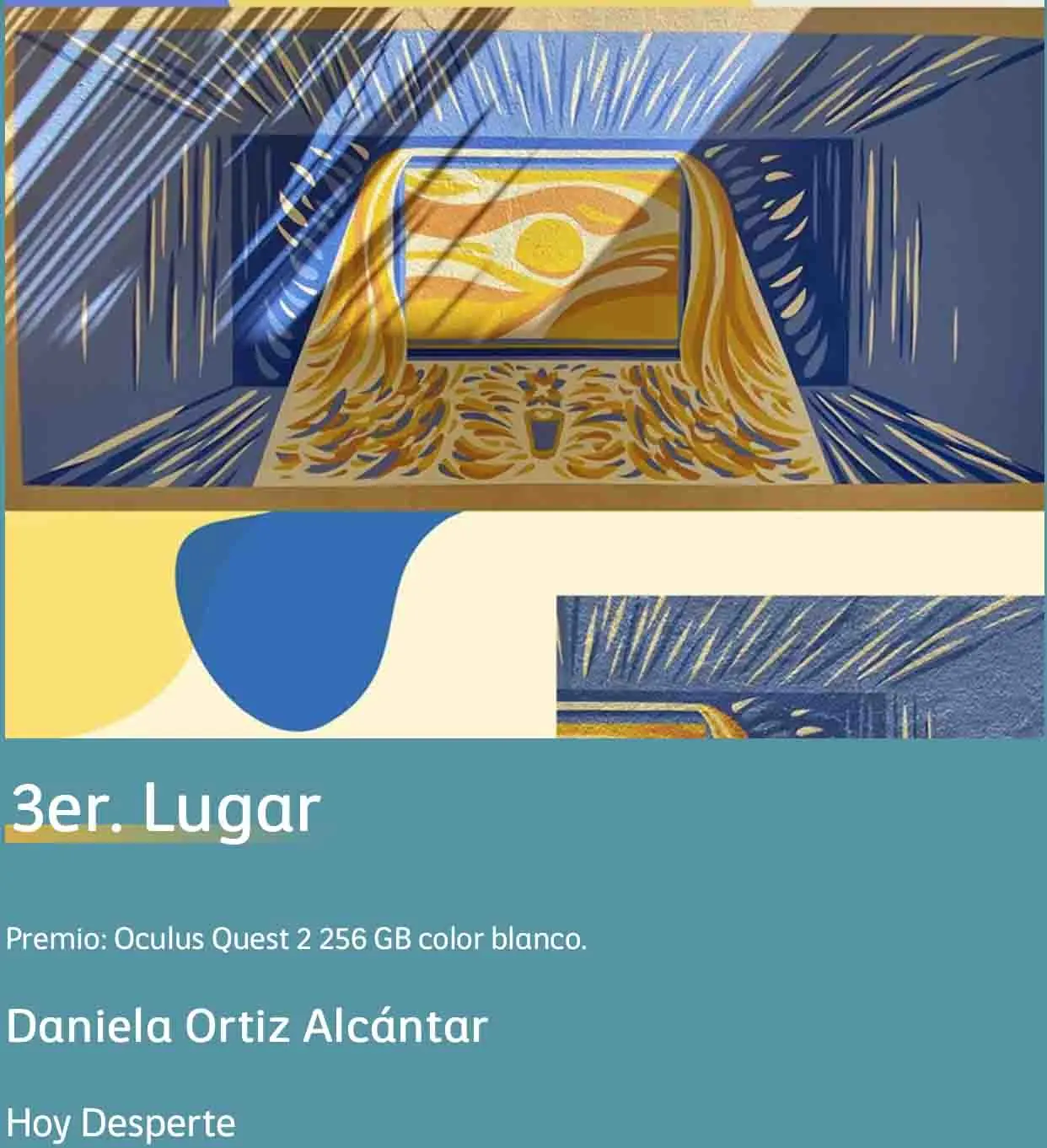 Hoy Despert&eacute;, obra de Daniela Alcantar