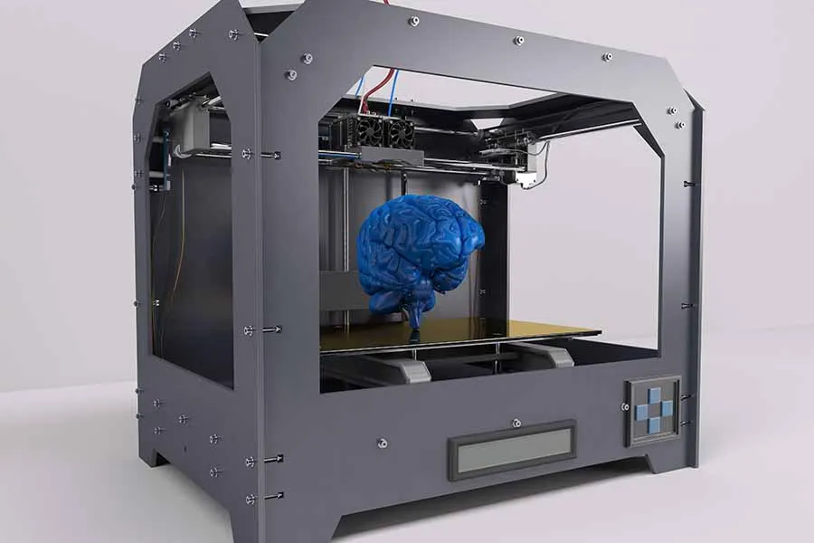 Impresora hace una bioimpresi&oacute;n 3D de un cerebro. 
