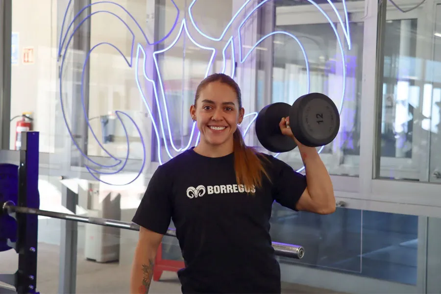 Coach Arriaga en el gimnasio