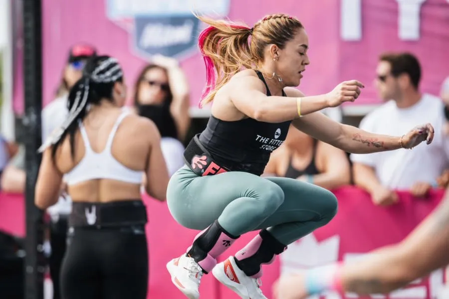 Arriaga compitiendo en el Wodapalooza, celebrado en Miami.