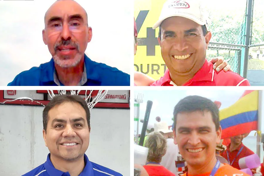 Francisco Olivares, Luis P&eacute;rez, Mario Moreno y Mauricio Campos. 