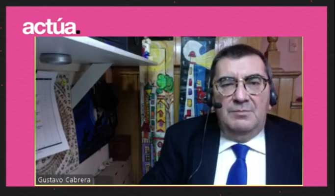 Gustavo Cabrera ofreci&oacute; la conferencia en representaci&oacute;n de Marcelo Ebrard, Secretario de Relaciones Exteriores.