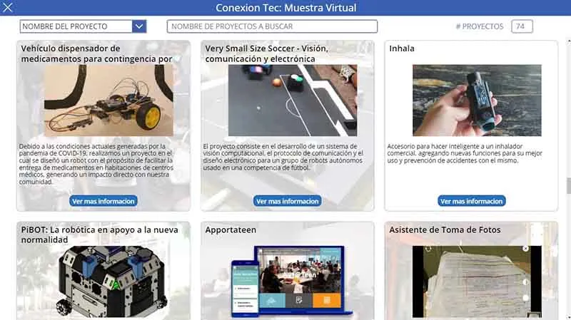 Fotos proyectos powerapps Conexi&oacute;n Tec