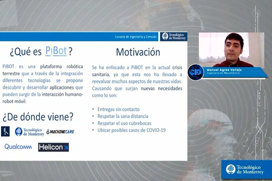 El estudiante desarroll&oacute;&nbsp;una plataforma de robot m&oacute;vil aut&oacute;nomo (AMR), llamada PiBot