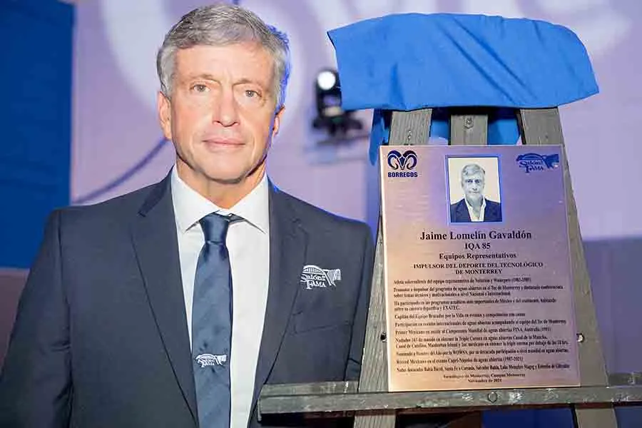 En el 2021 el nadador ingres&oacute; al Sal&oacute;n de la Fama del Tec de Monterrey, su Alma M&aacute;ter.