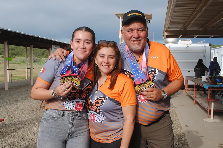 Jimena D&aacute;vila, campeona de tiro deportivo.