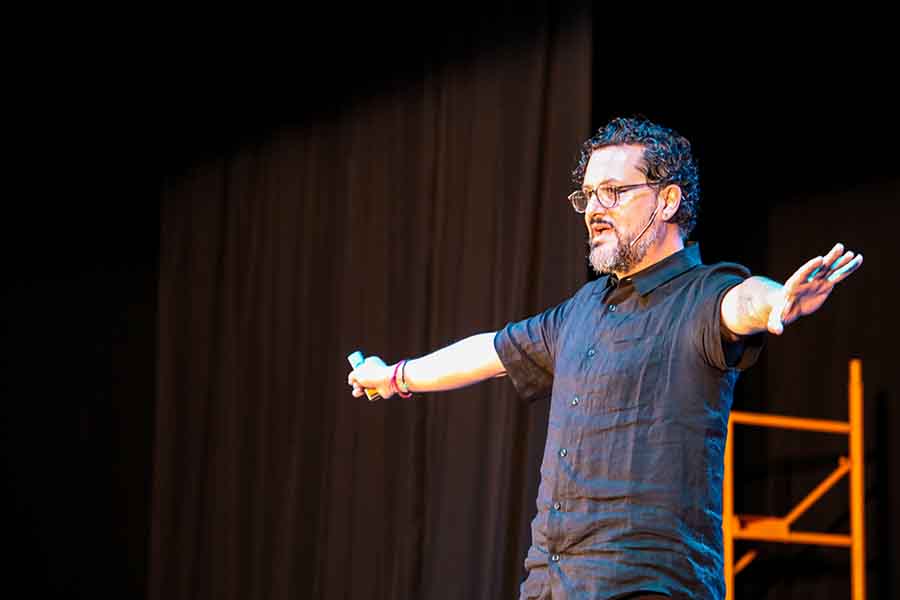 José Manuel López Velarde, escritor, productor y letrista, en VibrArt 2023.