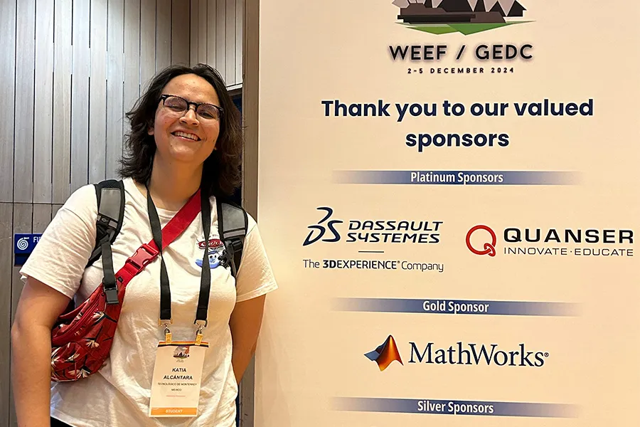 Katia fue 1 de los 2 estudiantes seleccionados entre 194 instituciones mexicanas afiliadas a la ANFEI.