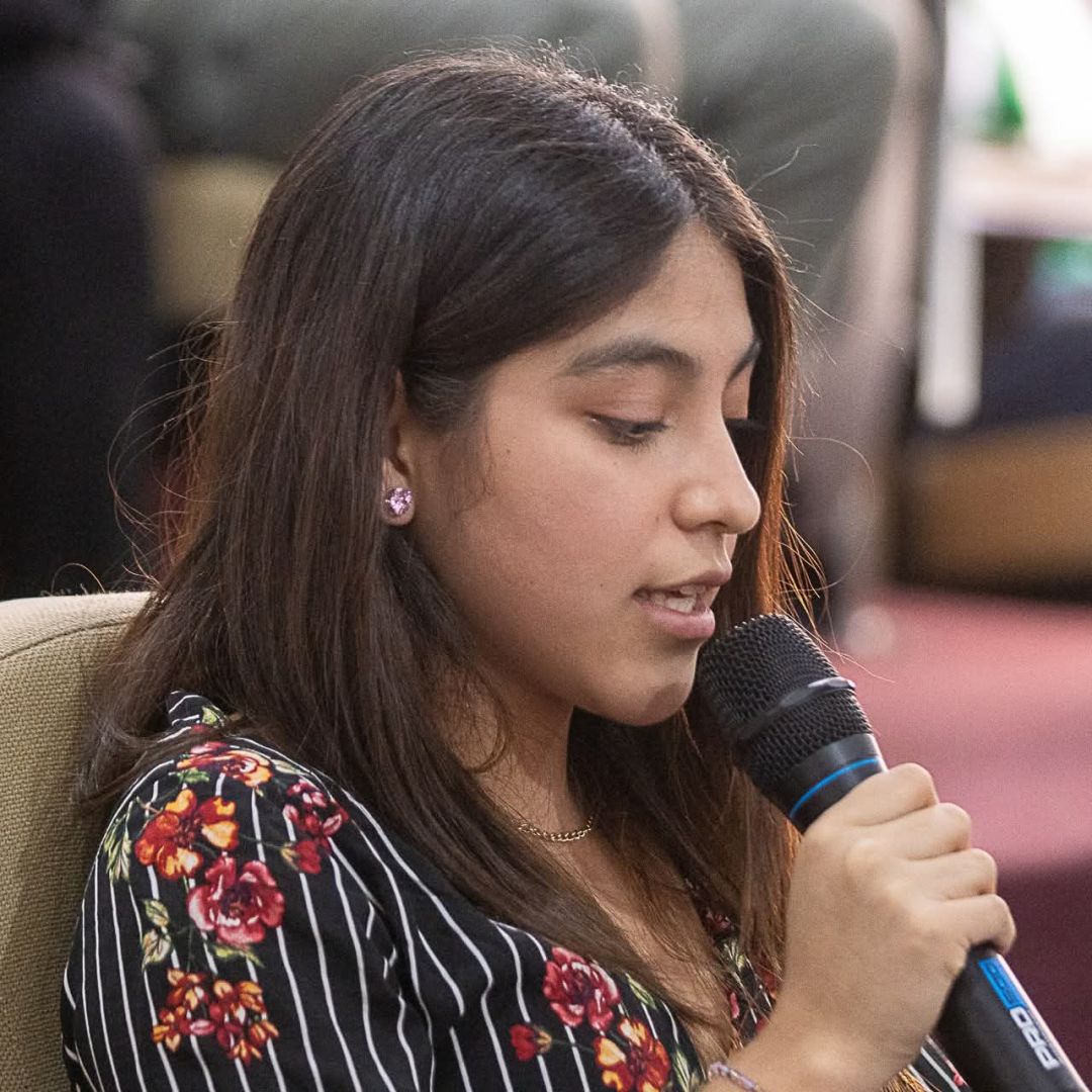Leslie Ram&iacute;rez una joven en el cabildo