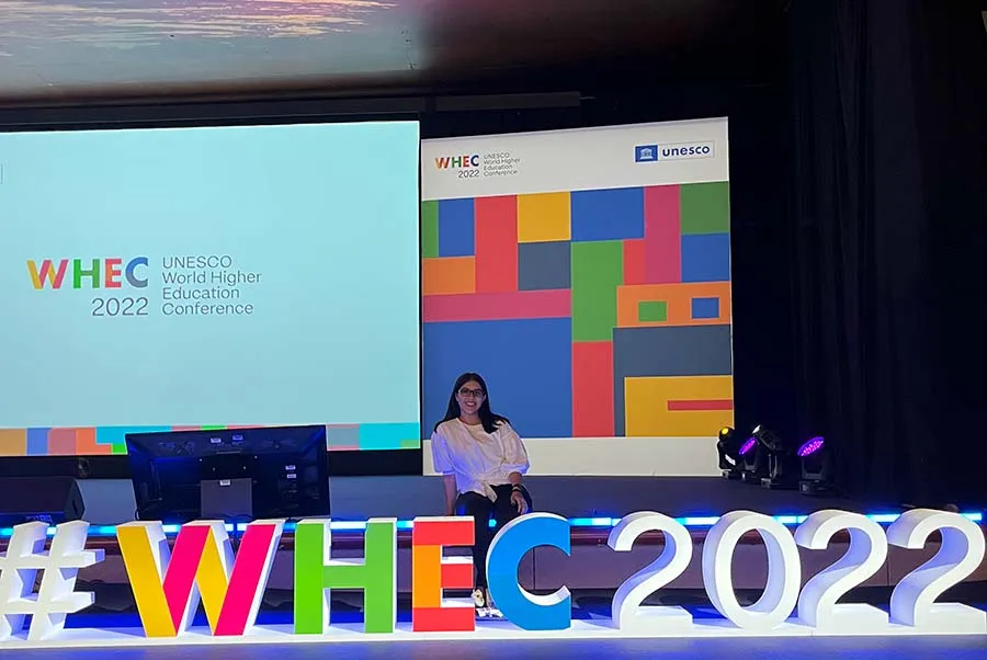 Er&eacute;ndira habl&oacute; sobre Volamos Alto en la UNESCO