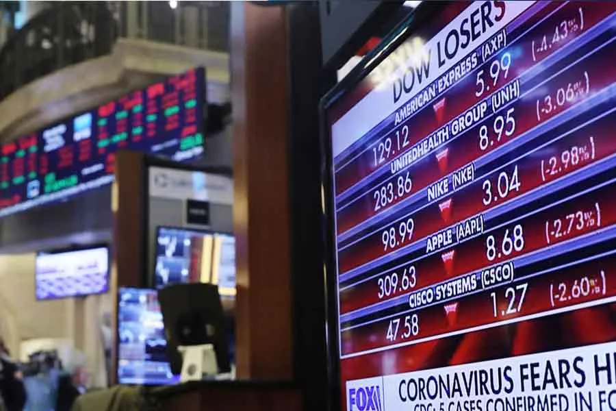 Ca&iacute;da en los &iacute;ndices burs&aacute;tiles