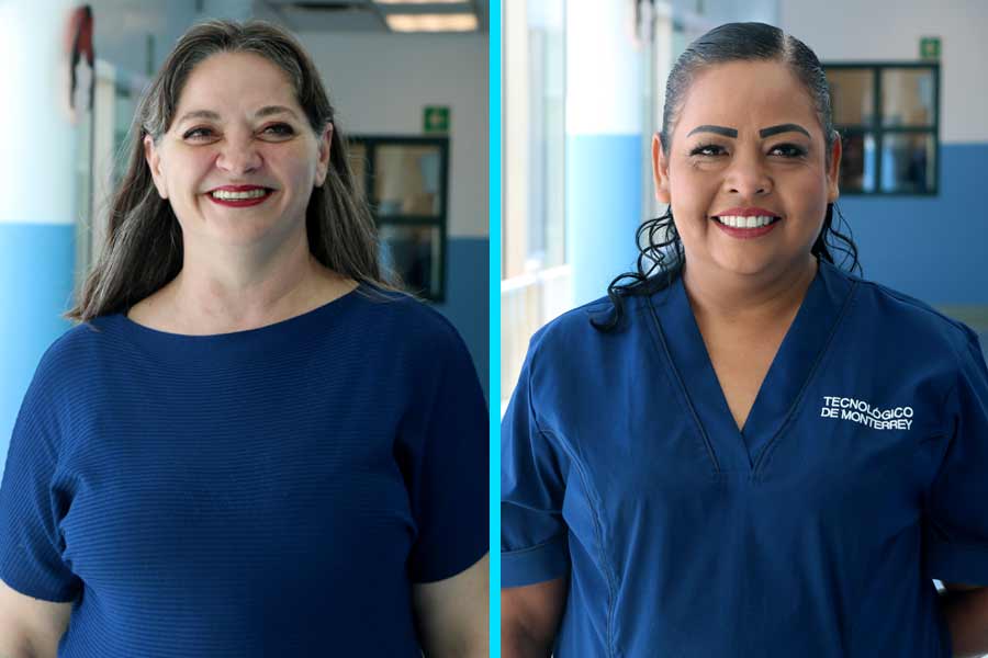 Patricia Nelli, l&iacute;der Nacional de Guarder&iacute;as del Tec de Monterrey y Zoila Reyna Ibarra, enfermera general de la Guarder&iacute;a Tec.