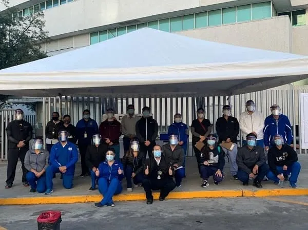 Personal m&eacute;dico del campus Monterrey y de la Secretar&iacute;a de Salud Estatal que particip&oacute; en el drive thru de vacunaci&oacute;n.