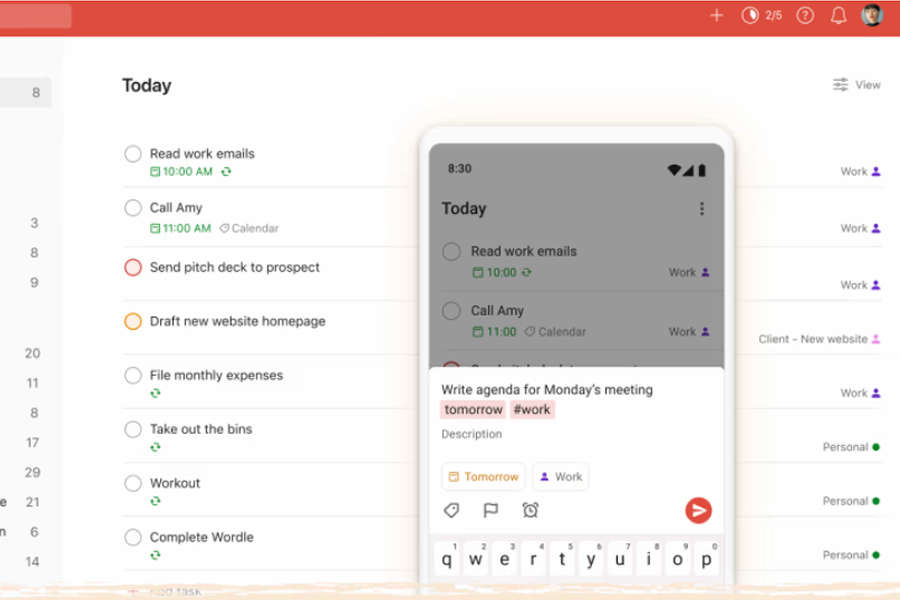 Plataforma de organizaci&oacute;n Todoist