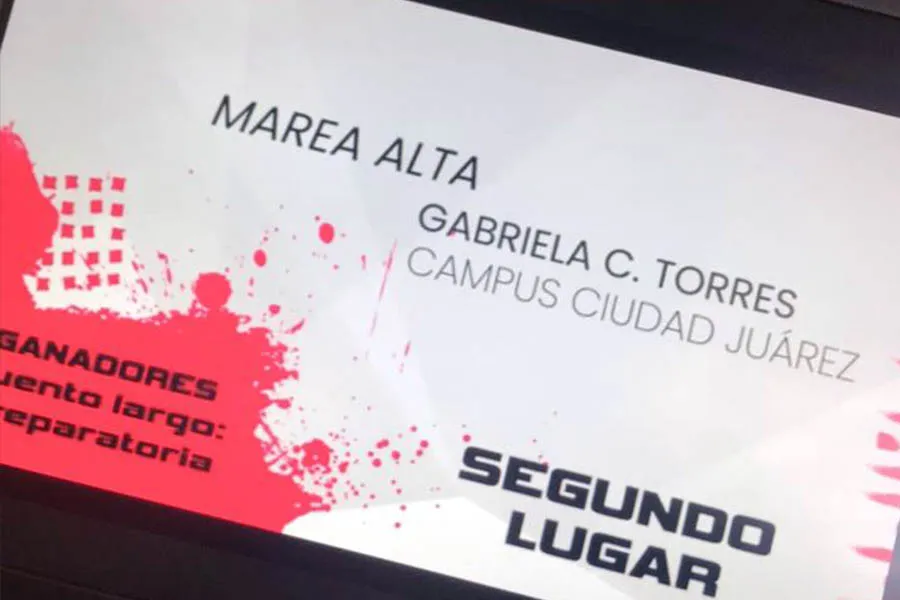 Entrega de premio Concurso Creaci&oacute;n Literaria